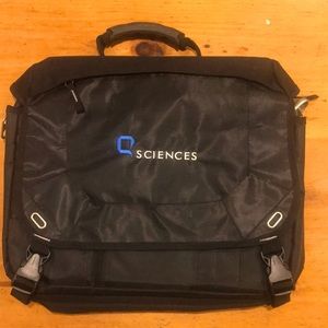Q Sciences Logo Messenger Bag New W/Out Tags